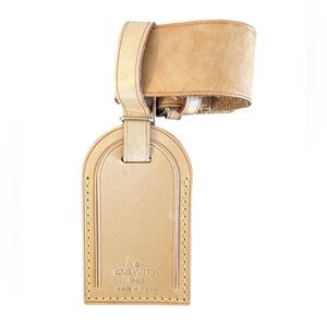 Louis Vuitton Vachetta Leather Luggage Tag and Poignet - Authentic